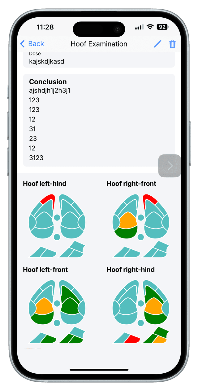 Health Records Mobile App Screenshot